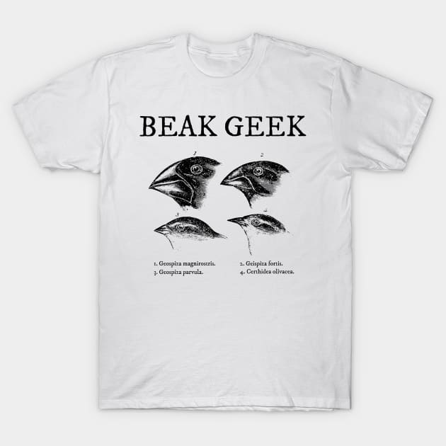 Darwin's Finches Beak Geek T-Shirt by StopperSaysDsgn